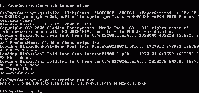 The DOS screen and the typed output