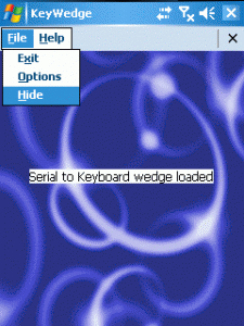 keywedge hide to activate