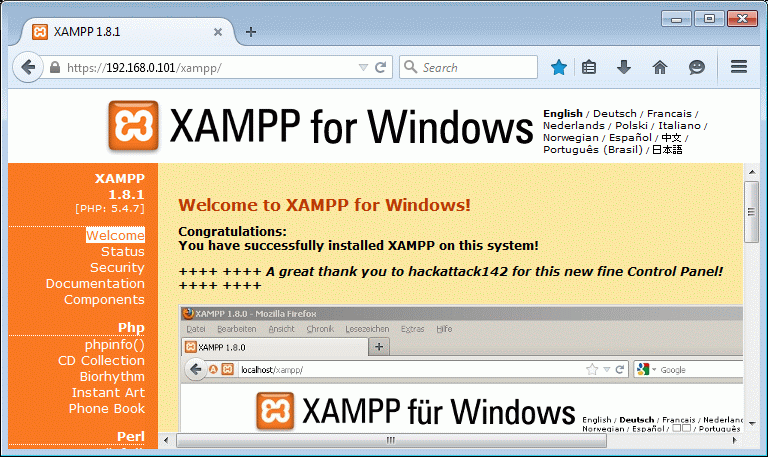 Download Xampp Version 1.6 8